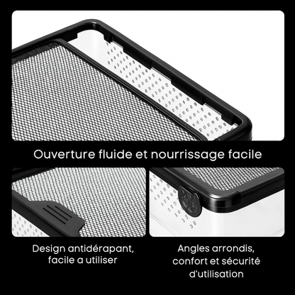 Terrarium Transparent de Nourrissage 