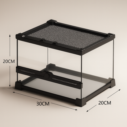 Terrarium en verre transparent 