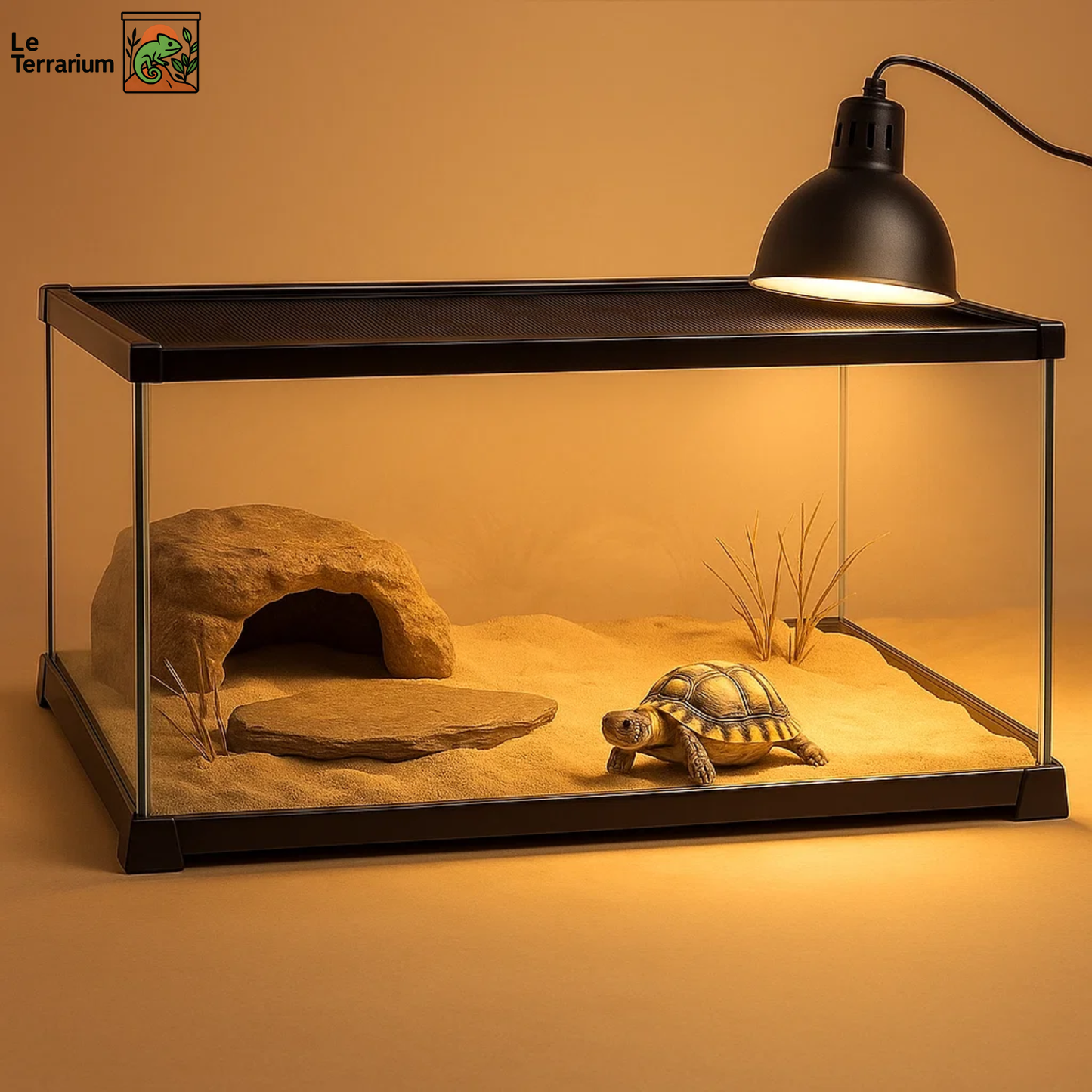 Terrarium avec Couvercle Coulissant (50 × 25 × 30 cm) 