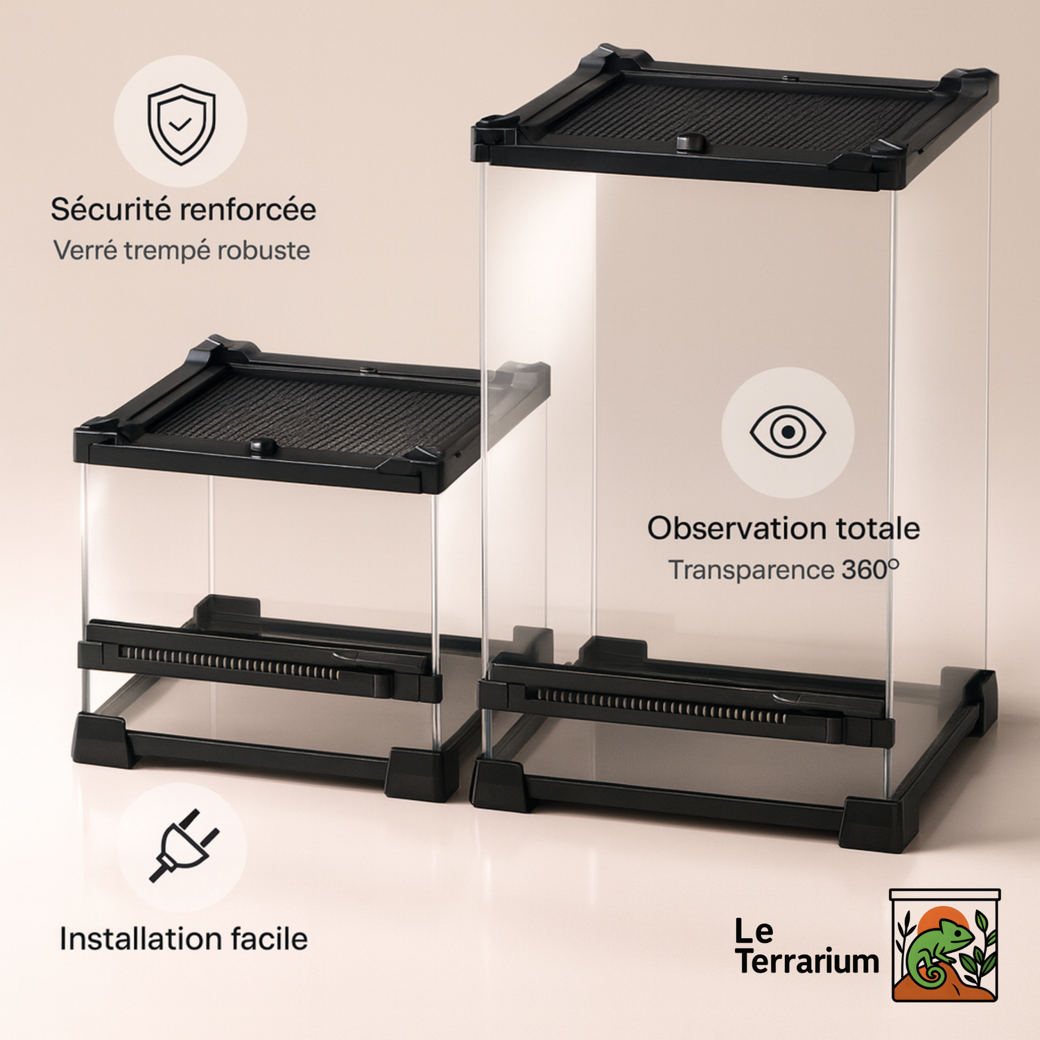 Terrarium en Verre Trempé Haute Transparence 