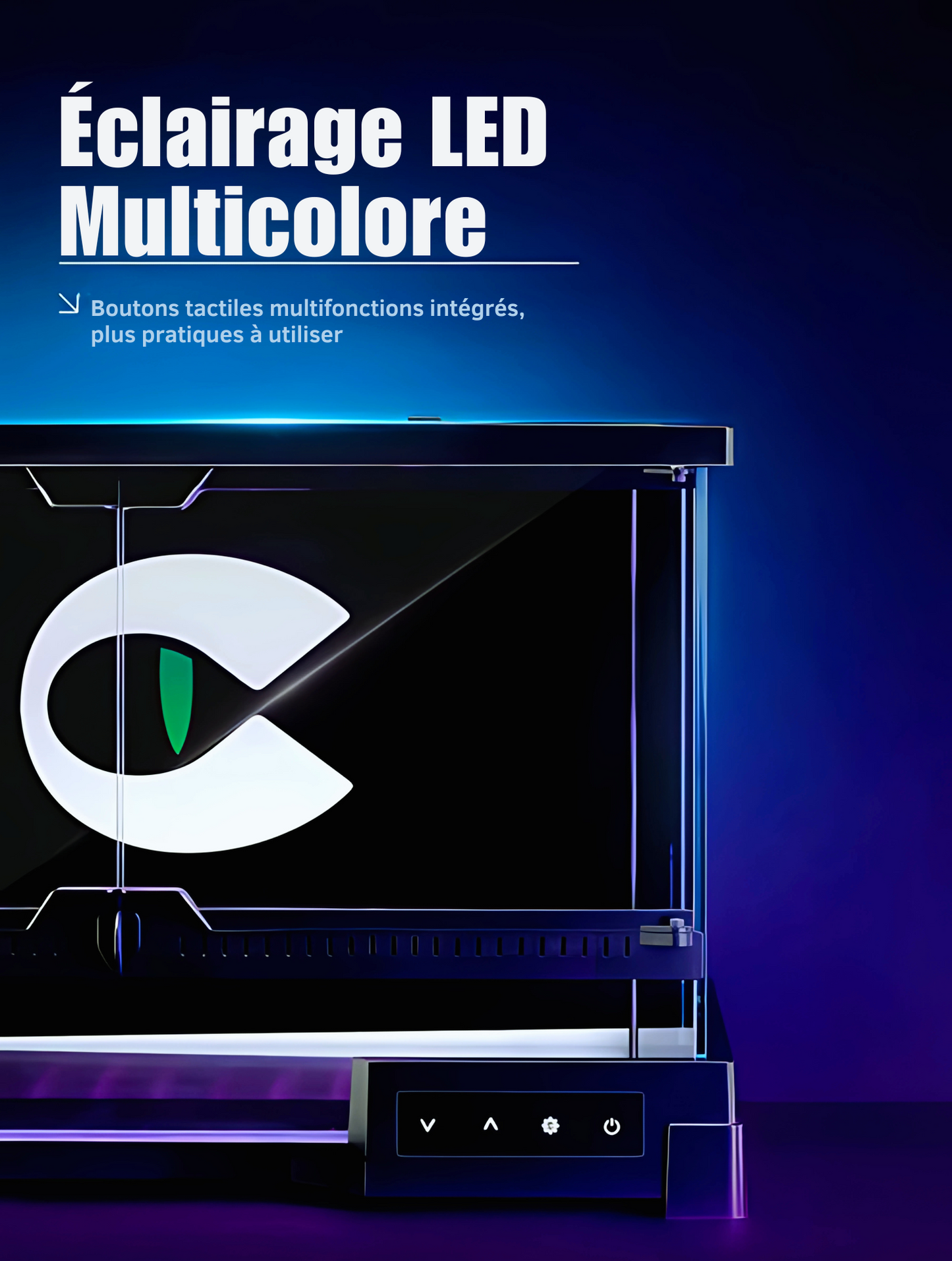 Terrarium en Verre Intelligent – Habitat Futuriste & Premium 