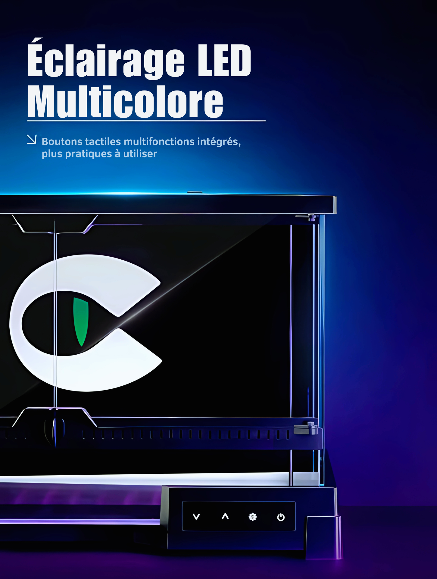 Terrarium en Verre Intelligent – Habitat Futuriste & Premium 