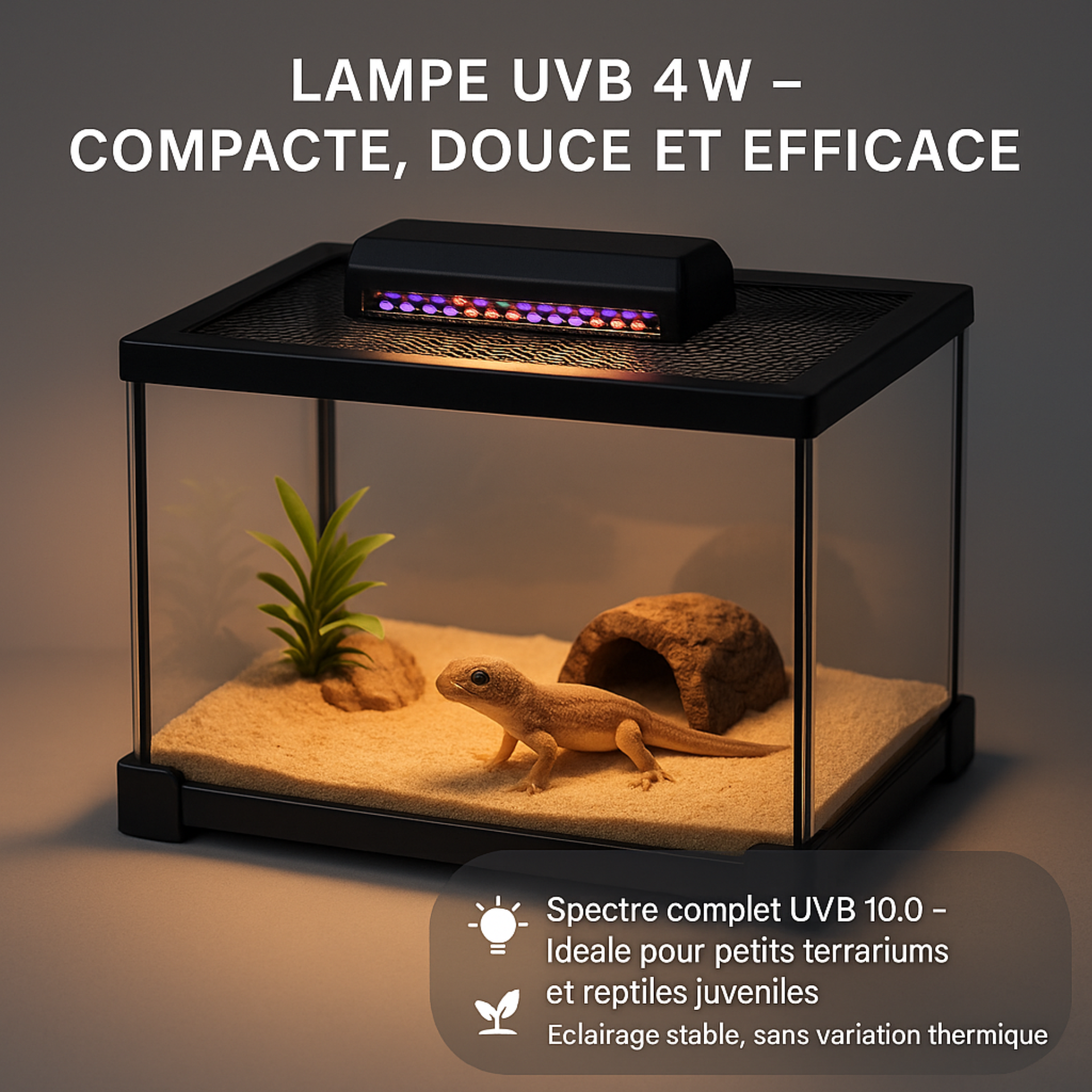 Lampe UVB 10.0 à Spectre Complet pour Terrarium 