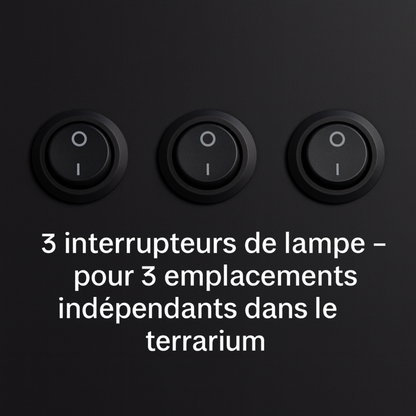 Terrarium en PVC noir 