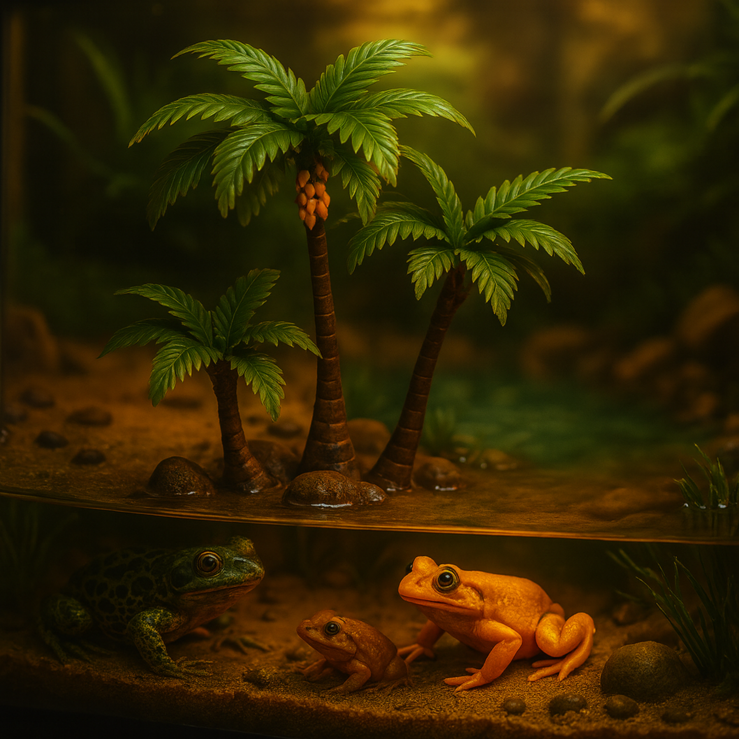 Mini Palmiers Artificiels pour Terrarium – Décor Tropical 