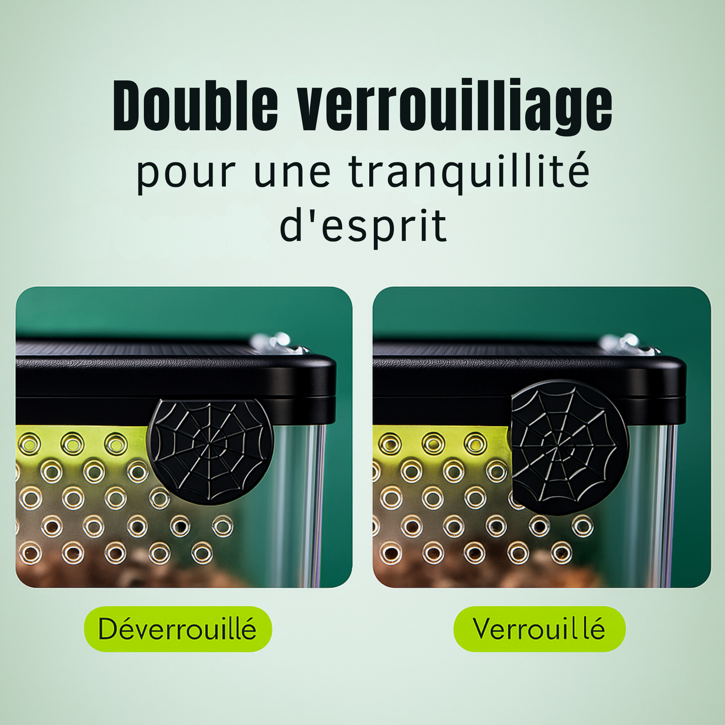 Terrarium Transparent de Nourrissage 