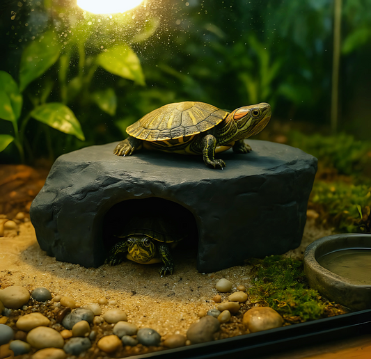 Accessoire Terrarium – Grotte et Rampe de Plateforme pour Tortue 