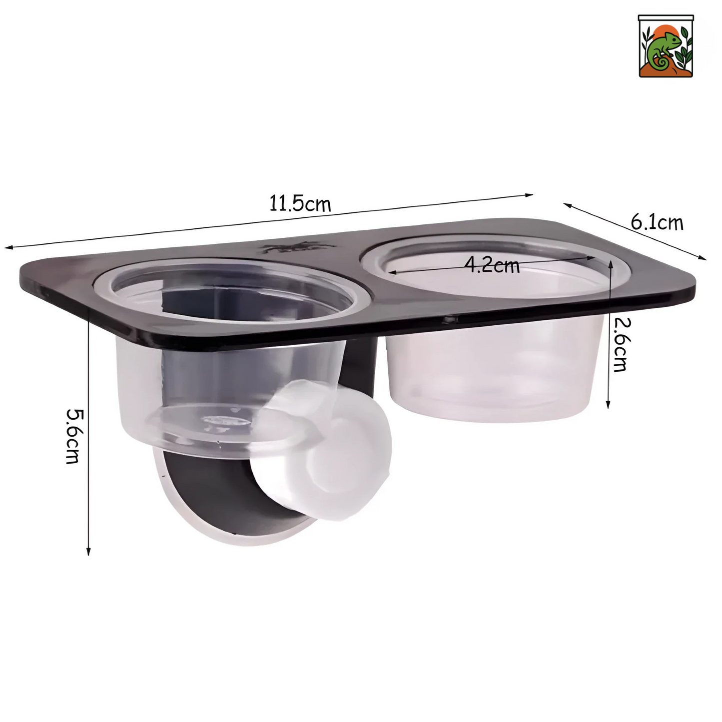 Bol de Nourriture pour Terrarium suspendu à ventouse 