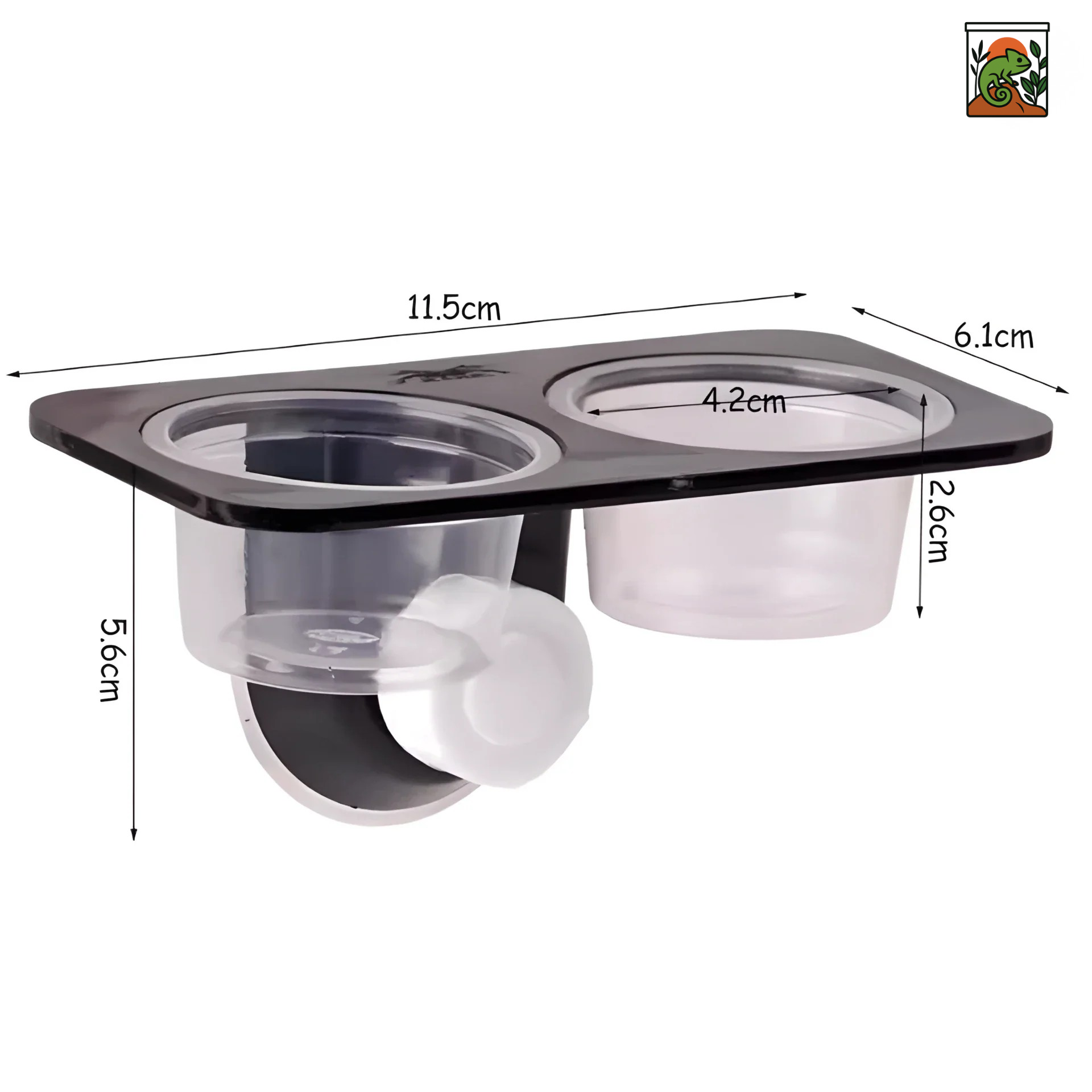 Bol de Nourriture pour Terrarium suspendu à ventouse 