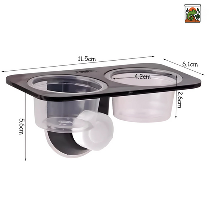 Bol de Nourriture pour Terrarium suspendu à ventouse 