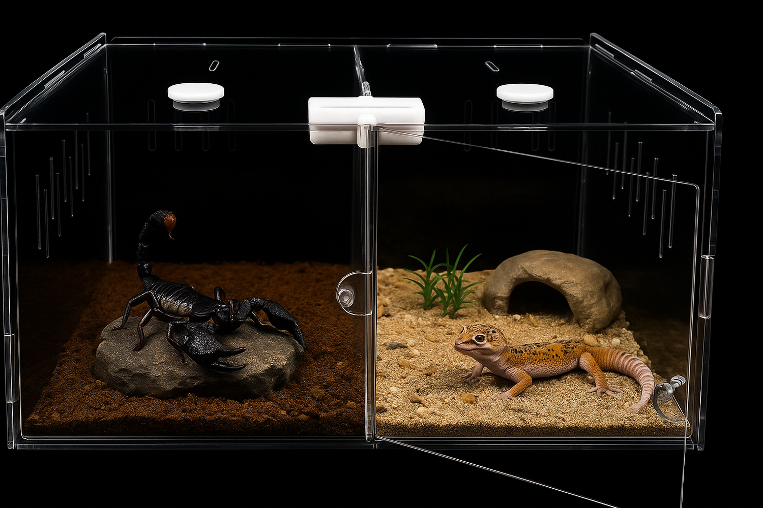 Terrarium en Acrylique à 4 Compartiments 