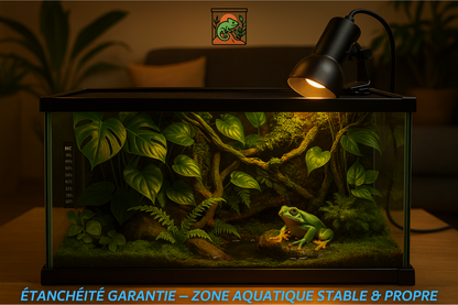 Terrarium avec Couvercle Coulissant (50 × 25 × 30 cm) 