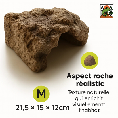 Cachette spéciale pour Terrarium – Grotte en Résine Réaliste 