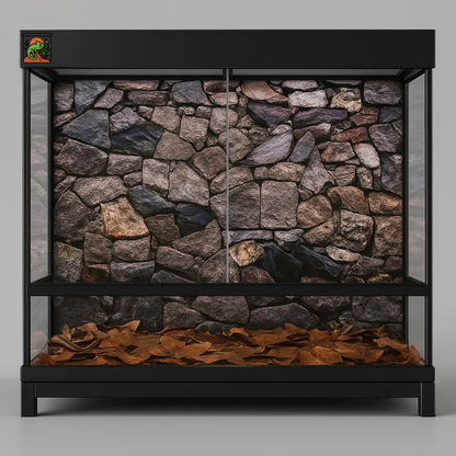 Poster de Fond pour Terrarium - Style roche 3D 