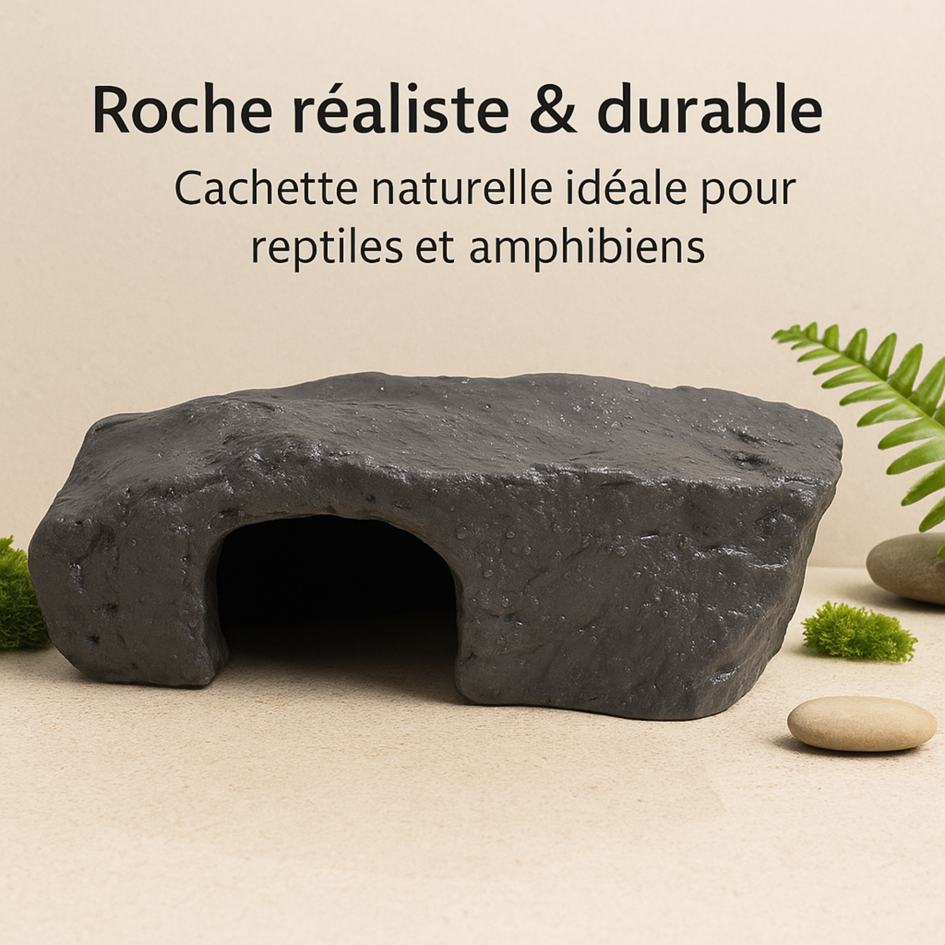 Accessoire Terrarium – 3-en-1 : cachette, repos et escalade 