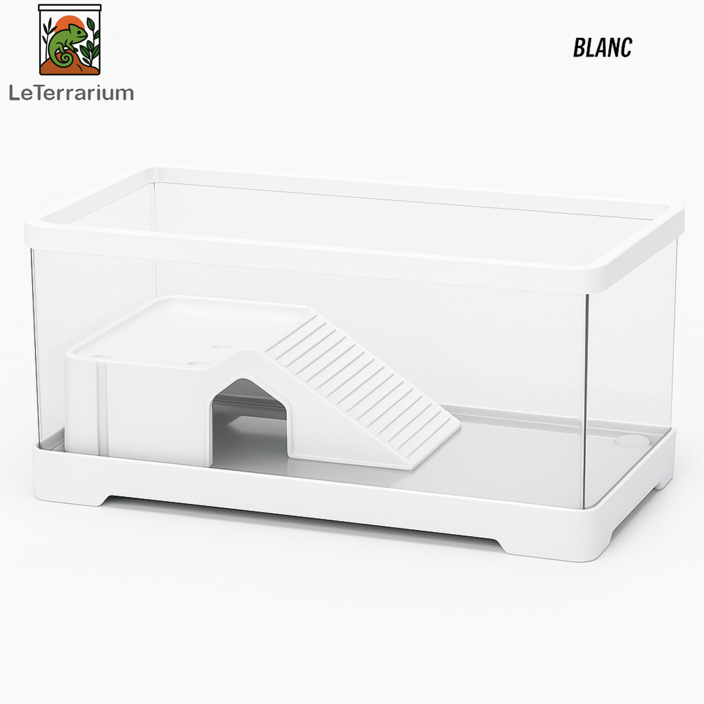Terrarium Acrylique Tortue – Avec Rampe et Drainage 