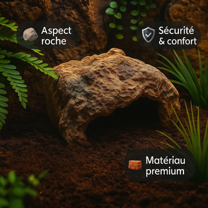 Cachette spéciale pour Terrarium – Grotte en Résine 