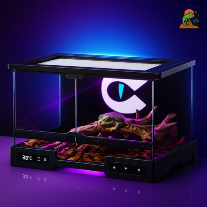 Terrarium en Verre Intelligent – Habitat Futuriste & Premium 