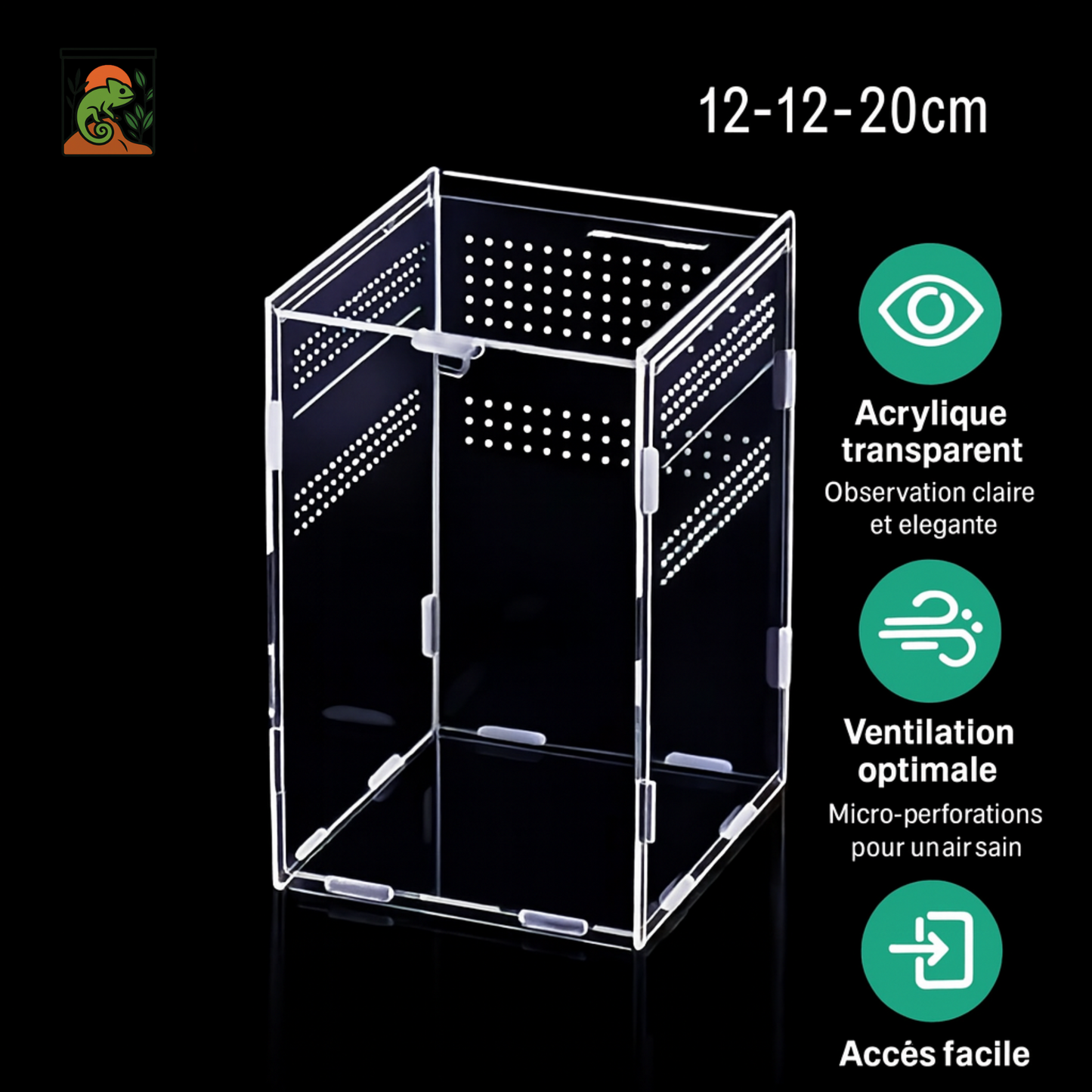 Terrarium Transparent en Acrylique Vertical 