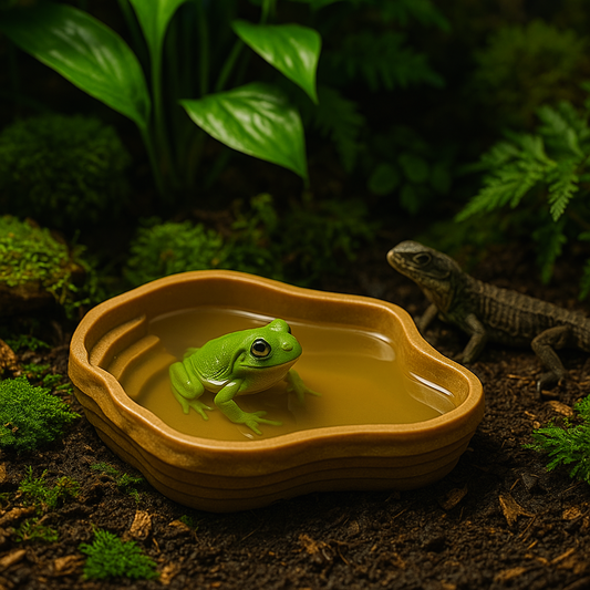 Bassin Solide pour Terrarium – Point d’Eau Naturel & Polyvalent 