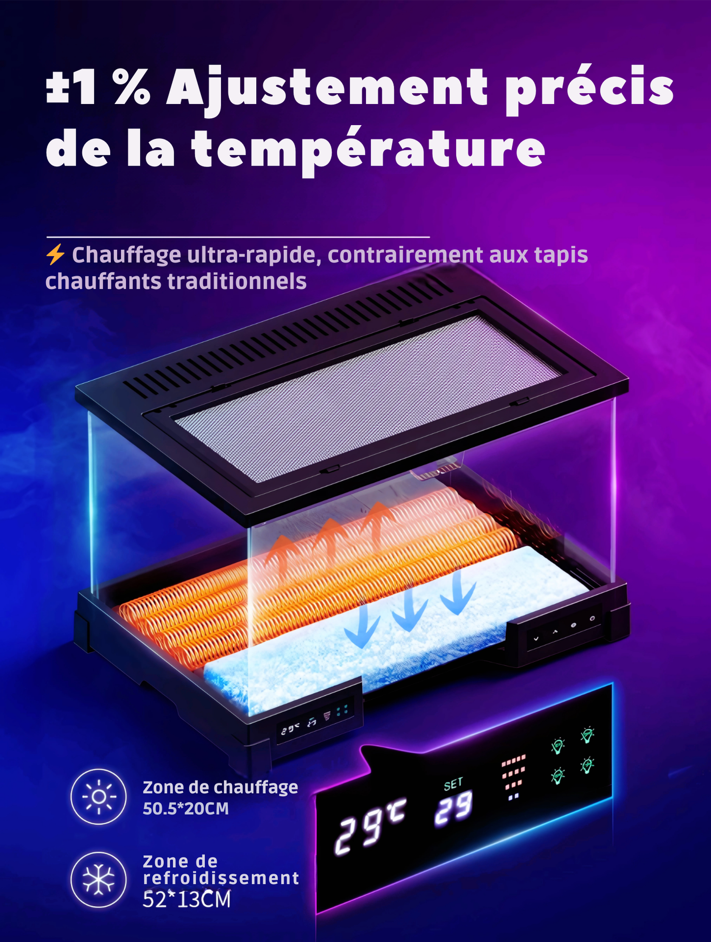 Terrarium en Verre Intelligent – Habitat Futuriste & Premium 