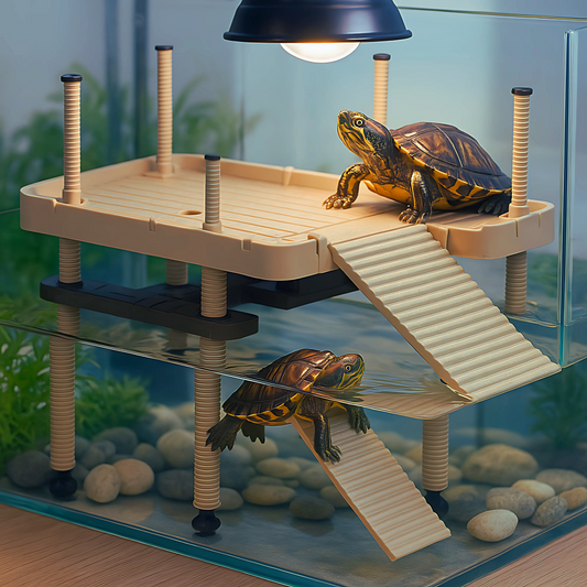 Plateforme pour Tortue – Rampe et Zone de Repos pour Terrarium 