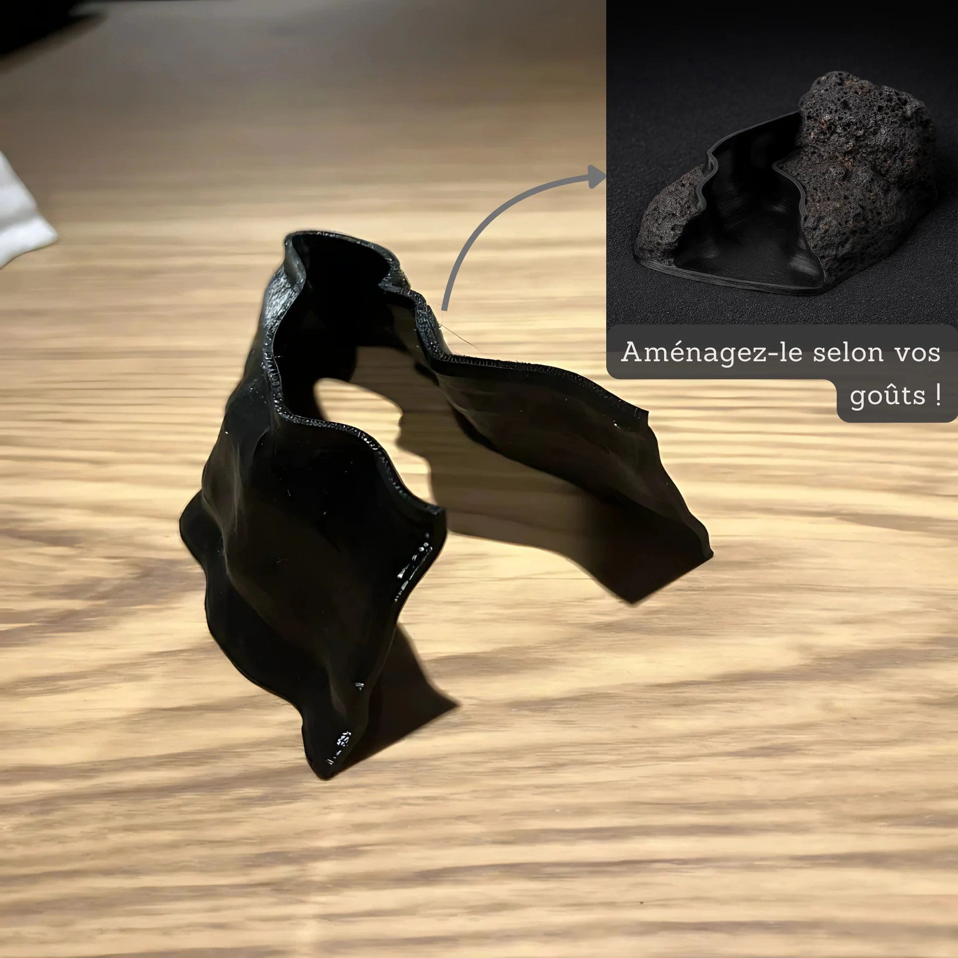 Canyon pour Terrarium – Décor Imprimé & Partie Aquatique Intégrée 