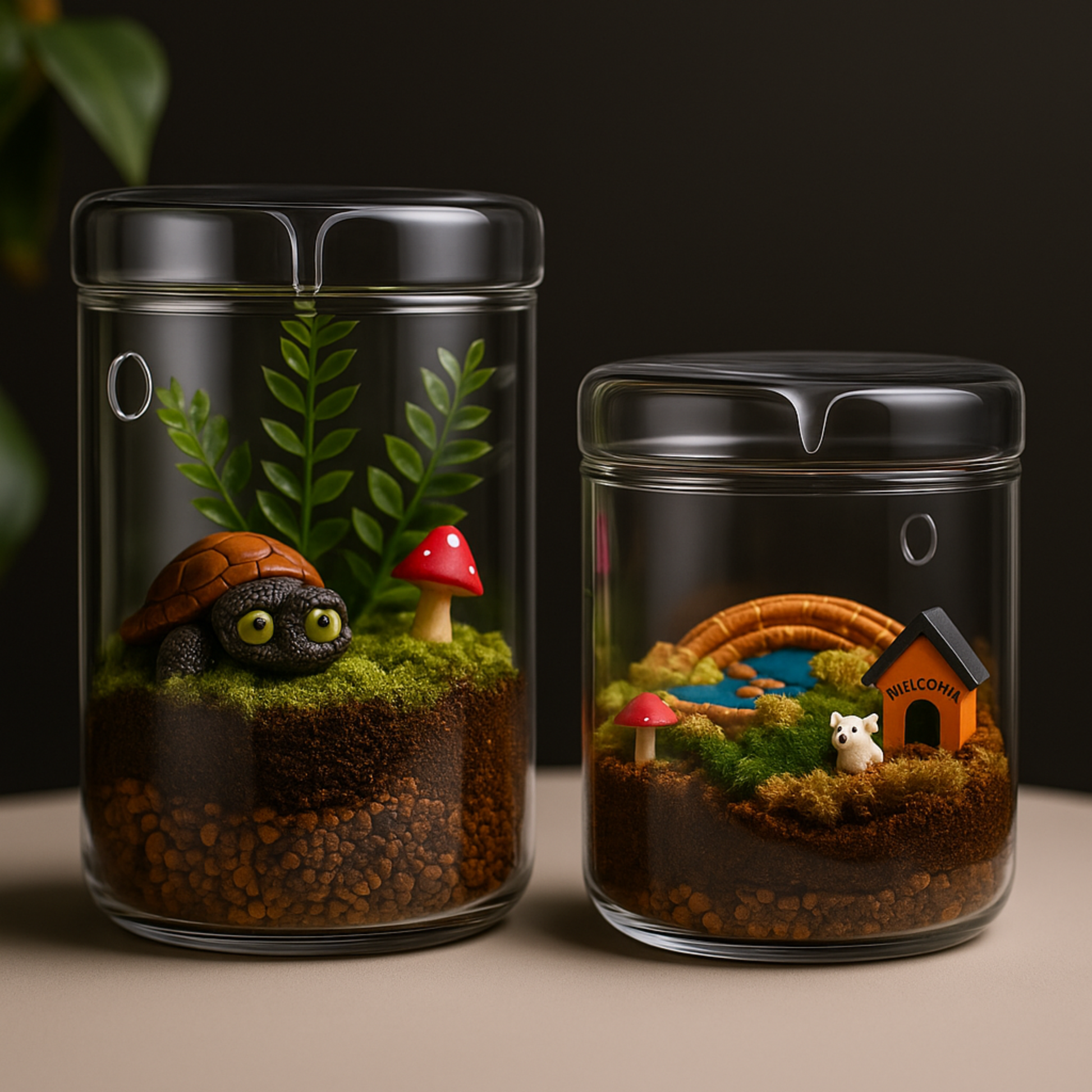 Terrarium Plante Végétal en Verre – Jardin Humide 