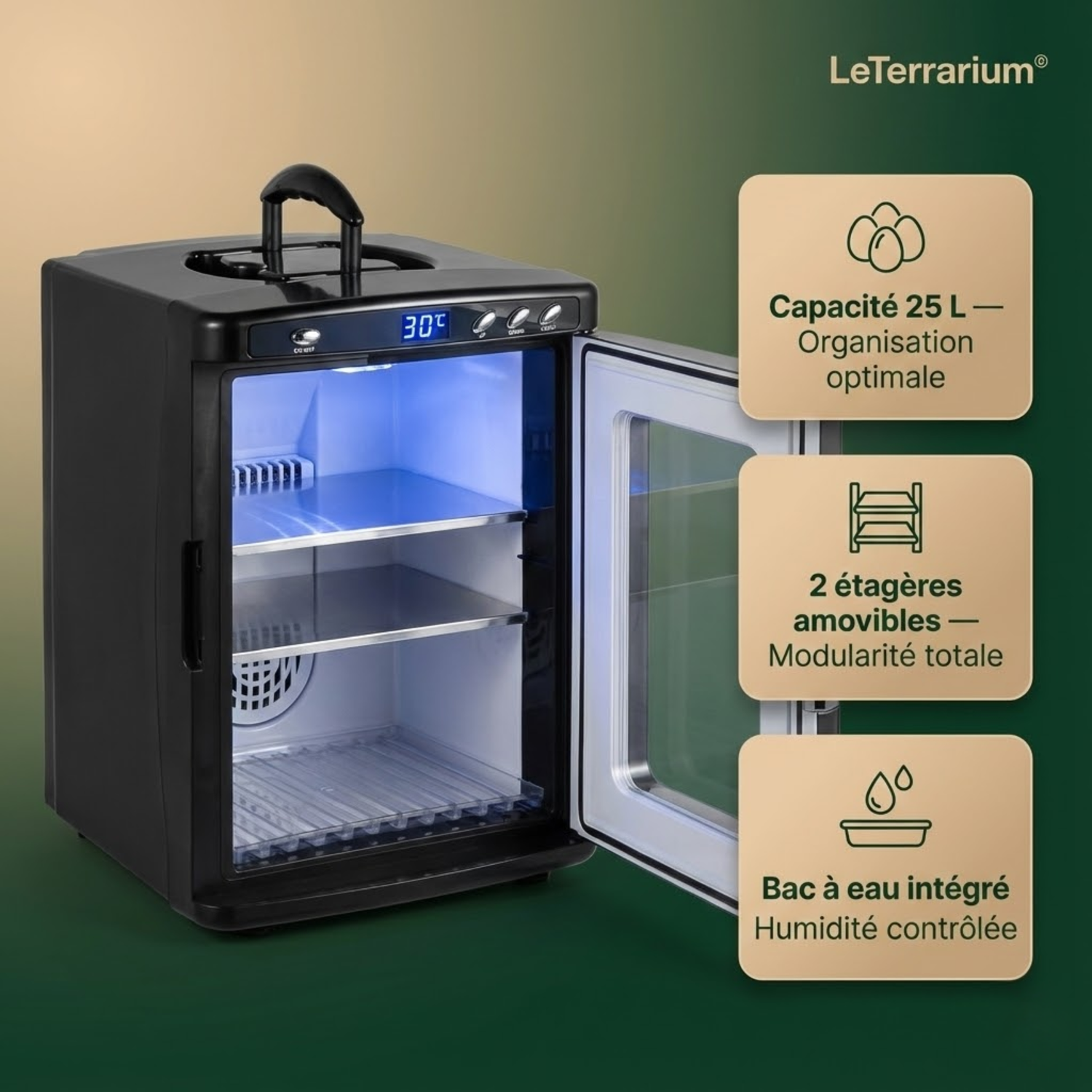 Incubateur thermoélectrique pour reptiles 