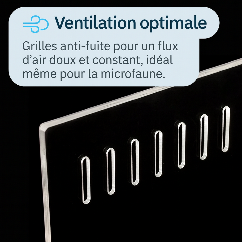 Terrarium en Acrylique à 4 Compartiments 