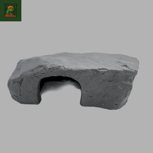 Accessoire Terrarium Reptile en Résine – Grotte avec Rampe et Plateforme - LeTerrarium
