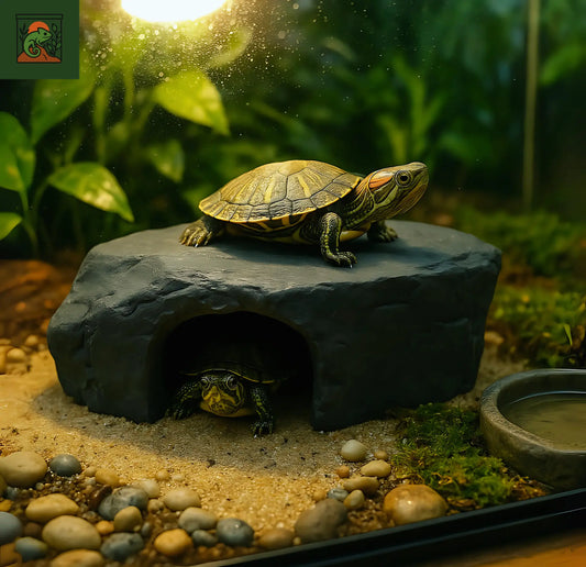 Accessoire Terrarium – Grotte et Rampe de Plateforme pour Tortue 