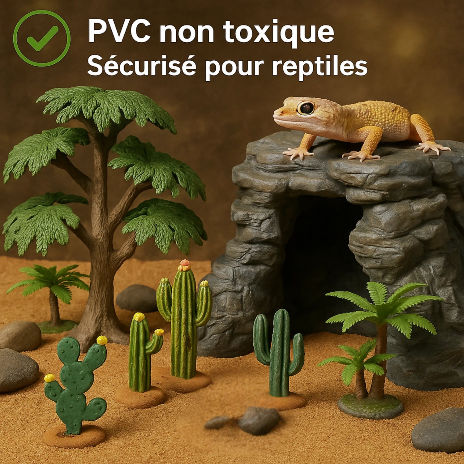 Accessoires pour Terrarium Miniatures en PVC 
