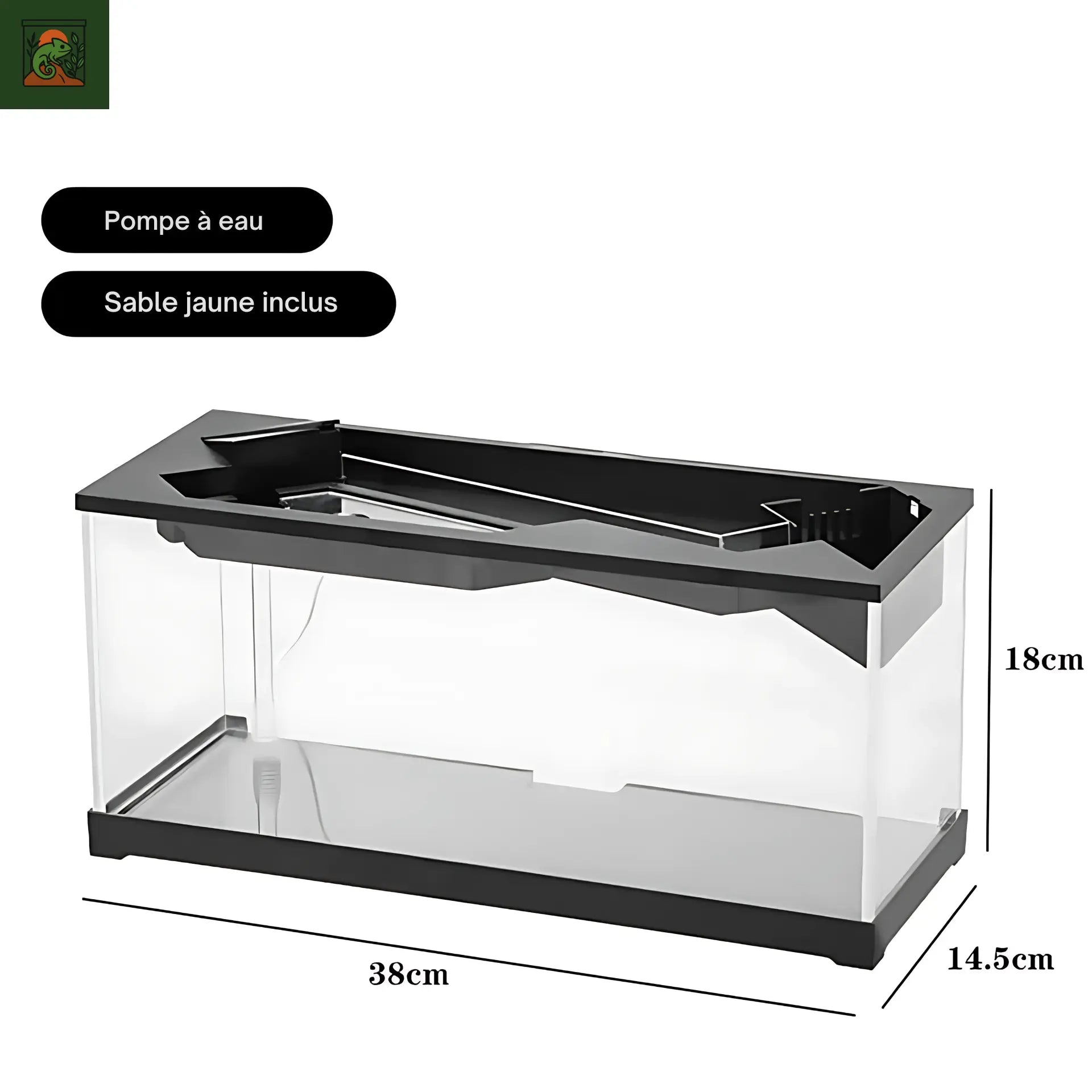 Aquaterrarium en acrylique moderne –Terrarium aquatique Kit tout-en-un 