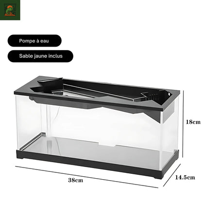 Aquaterrarium en acrylique moderne –Terrarium aquatique Kit tout-en-un 