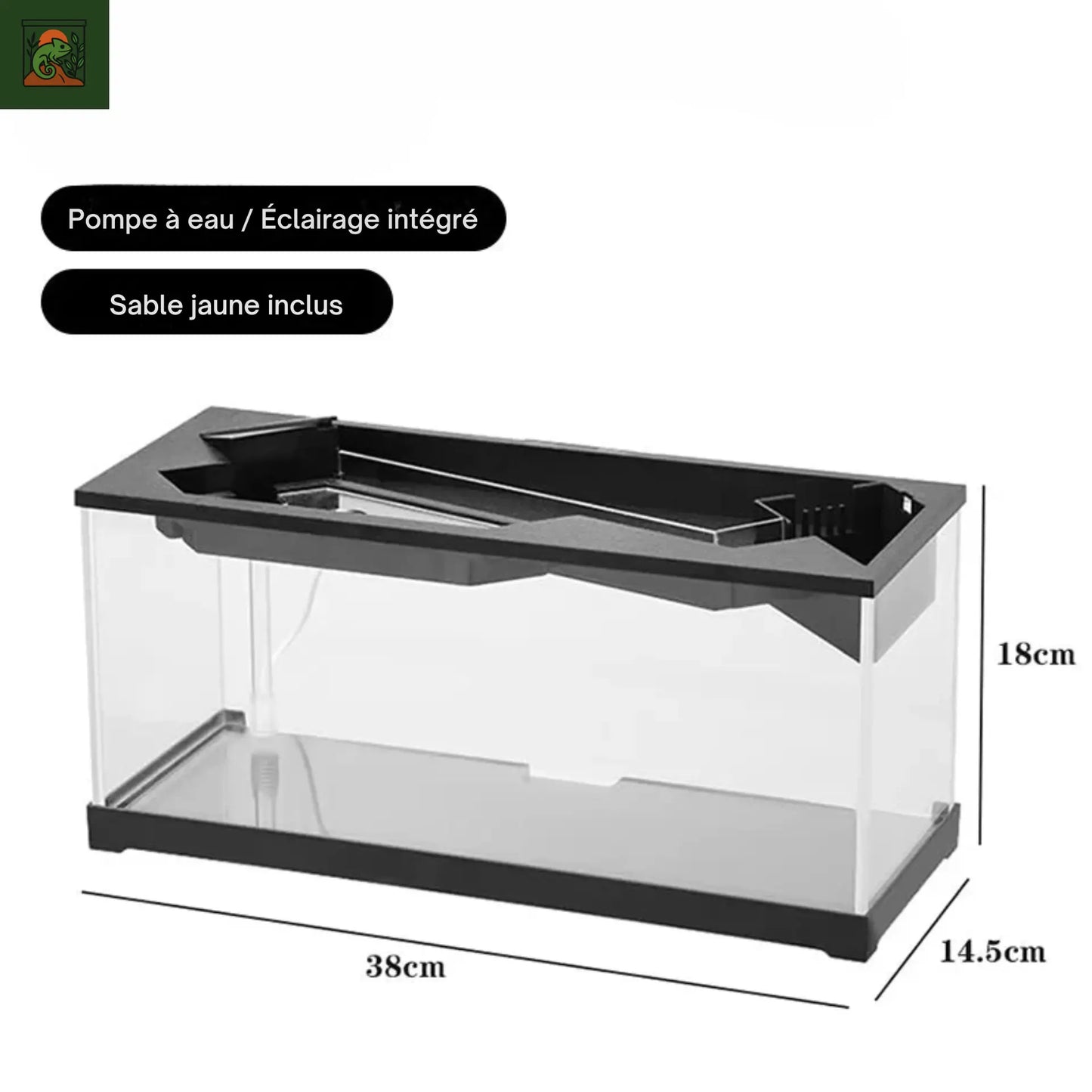 Aquaterrarium en acrylique moderne –Terrarium aquatique Kit tout-en-un 