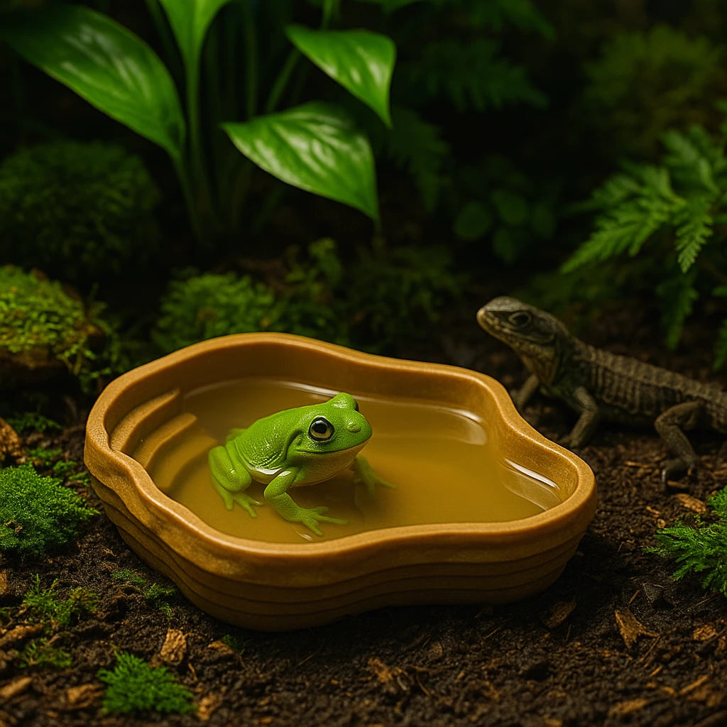 Bassin Solide pour Terrarium – Point d’Eau Naturel & Polyvalent 