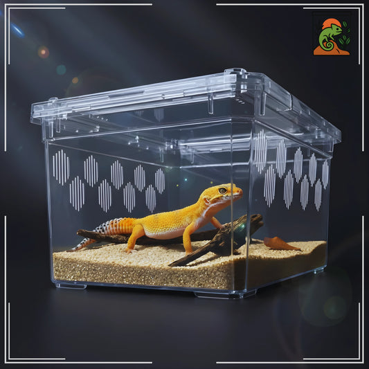 Boîte d’Élevage Transparente pour Reptiles – Lot de 4 