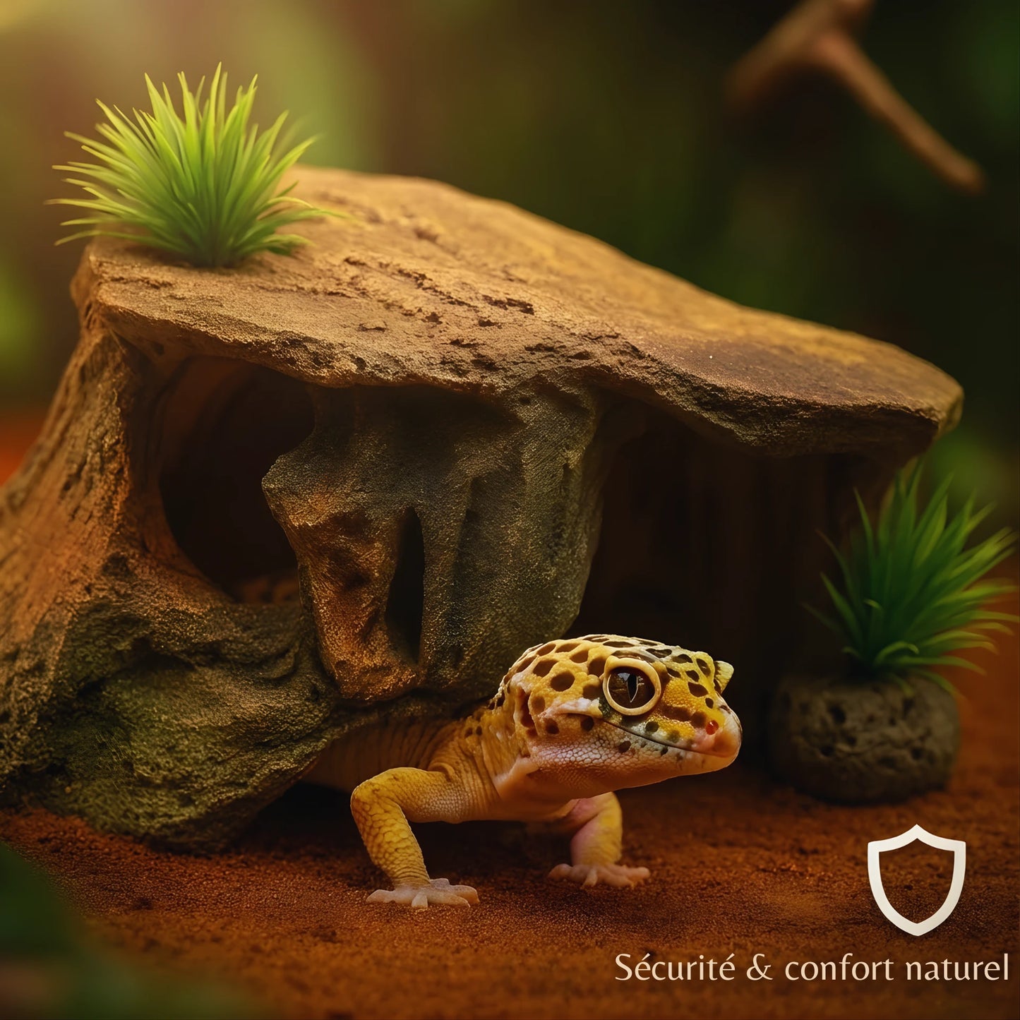 Cachette pour Terrarium – Résine Naturelle Haute Qualité 