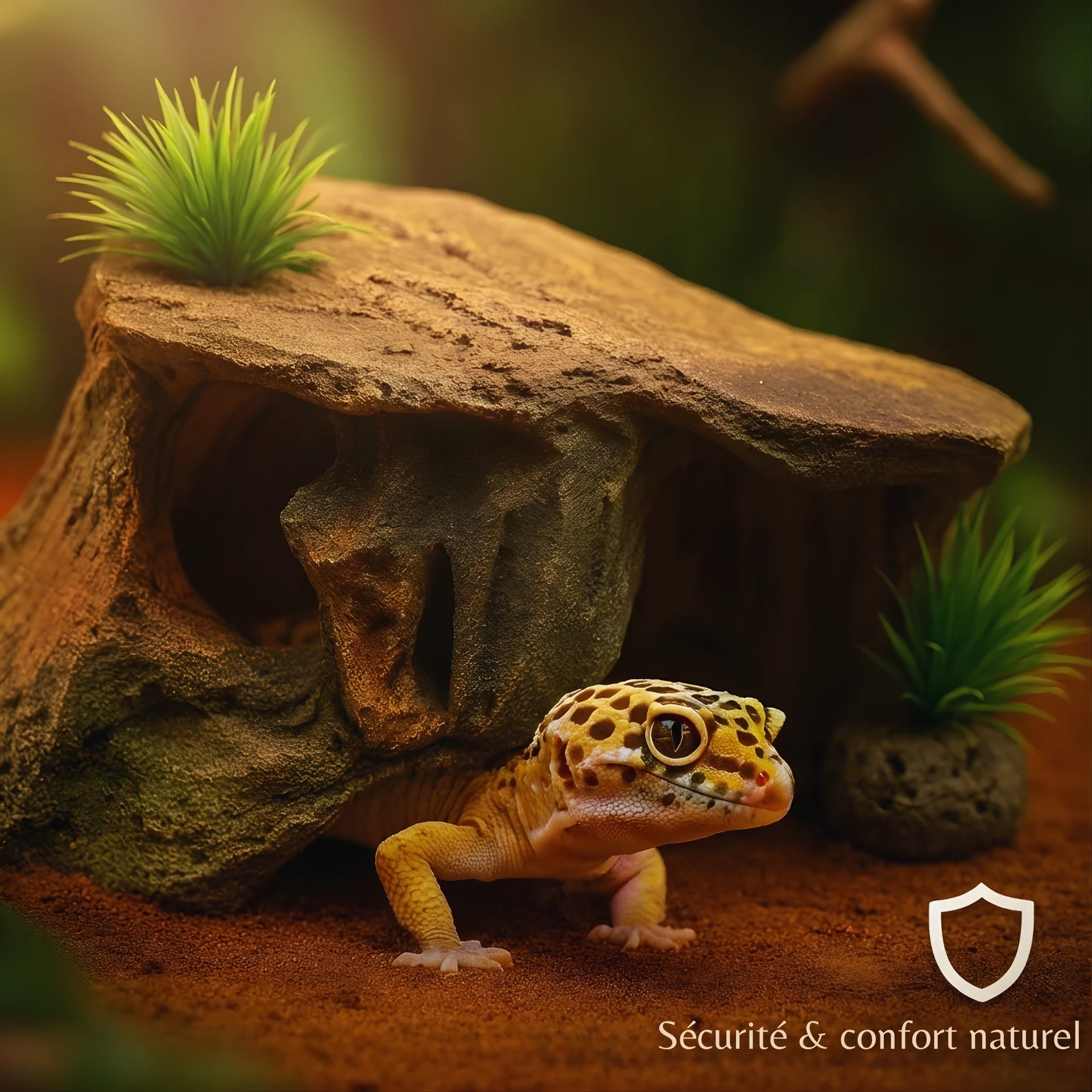 Cachette pour Terrarium – Résine Naturelle Haute Qualité 