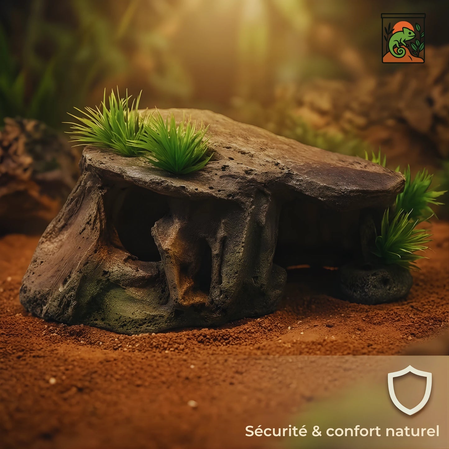 Cachette pour Terrarium – Résine Naturelle Haute Qualité 