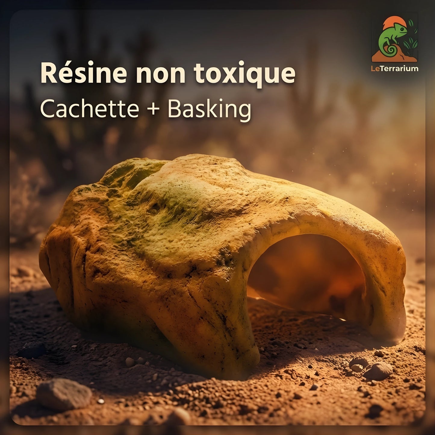 Cachette pour Terrarium – Résine Naturelle Haute Qualité 