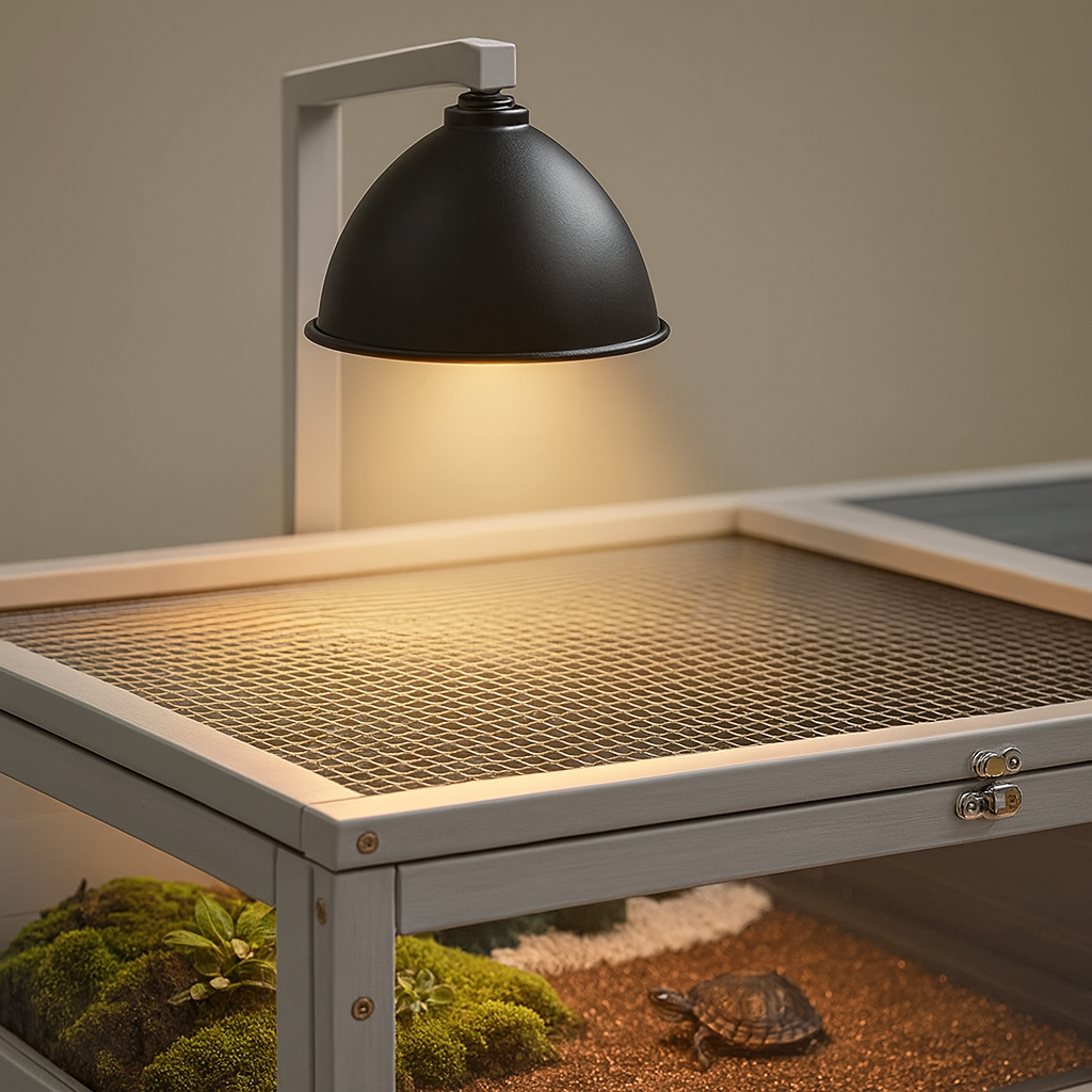 Terrarium Enclos en Bois, Sécurisé et Élégant pour Tortue 