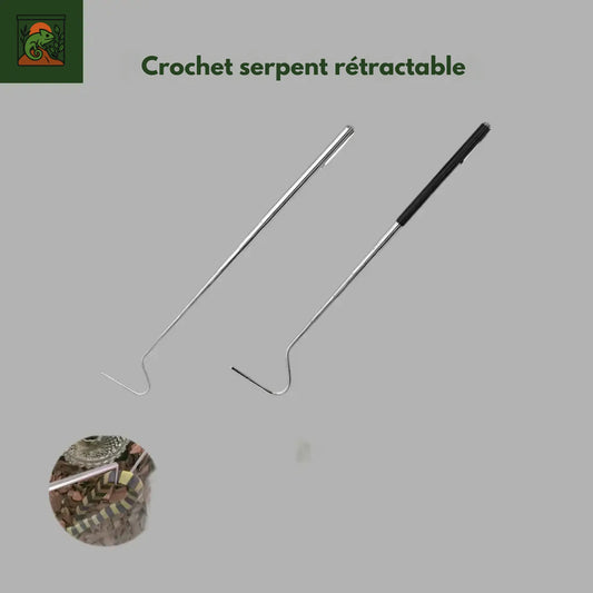 Crochet de Capture de Serpent Rétractable en Acier Inoxydable
