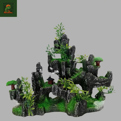 Décoration Terrarium Rocher Suspendu en Résine –  Paysage Naturel - LeTerrarium