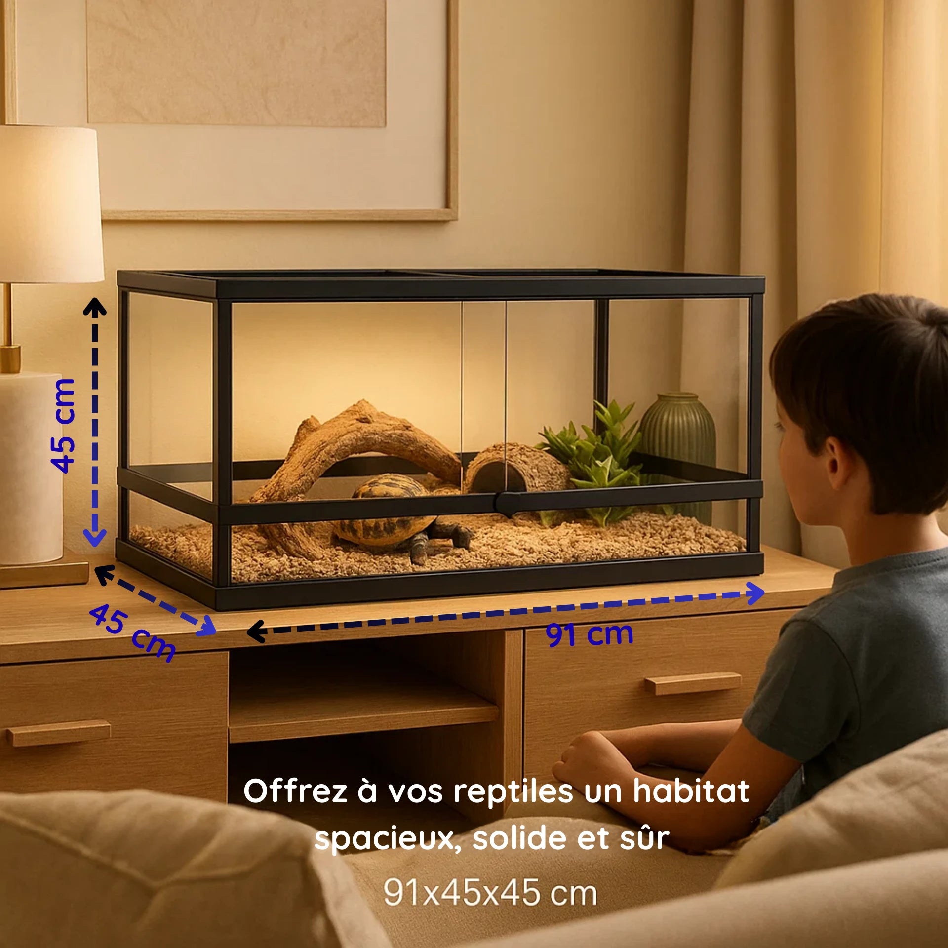 Grand Terrarium en verre 