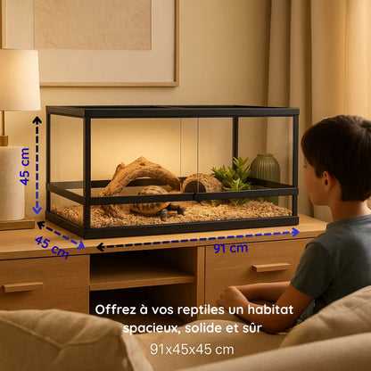 Grand Terrarium en verre 