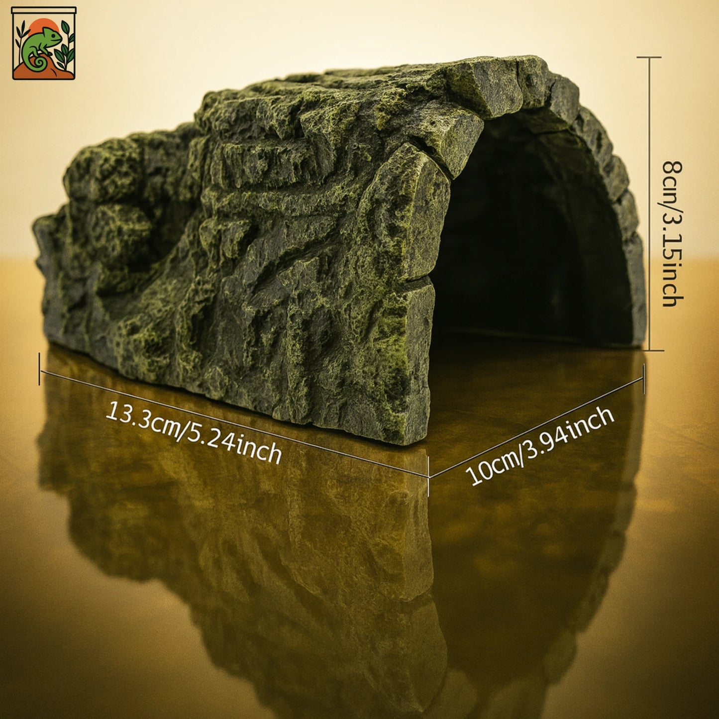 Grotte en Résine pour Terrarium – Cachette Roche Naturelle 