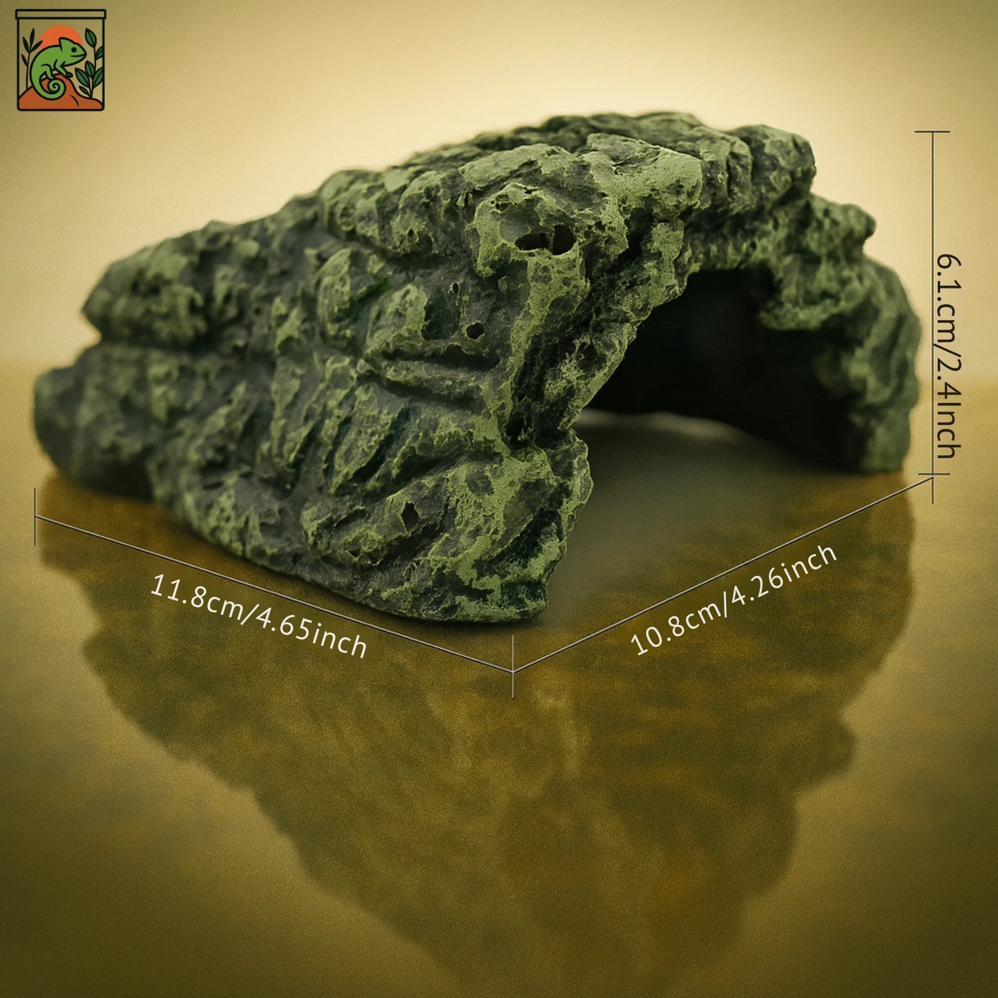 Grotte en Résine pour Terrarium – Cachette Roche Naturelle 