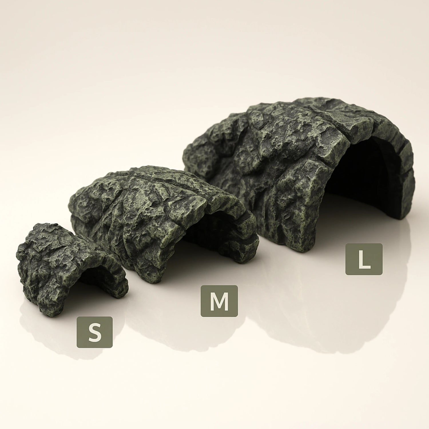 Grotte en Résine pour Terrarium – Cachette Roche Naturelle 